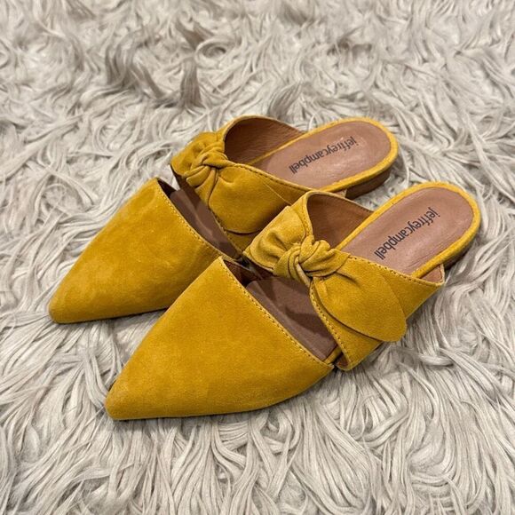 Jeffrey Campbell Shoes - Jeffrey Campbell Charlin suede mules size 7